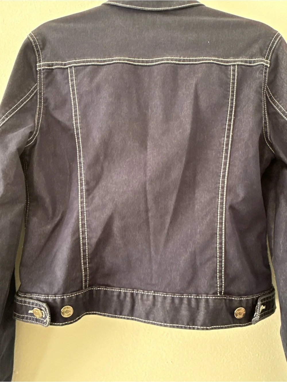 Ralph Lauren Dark Navy Denim Jacket with Contrast Stitching - Picture 5 of 6